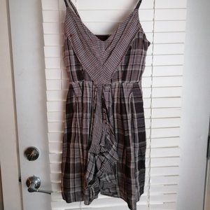 Marciano Purple Plaid Summer Dress